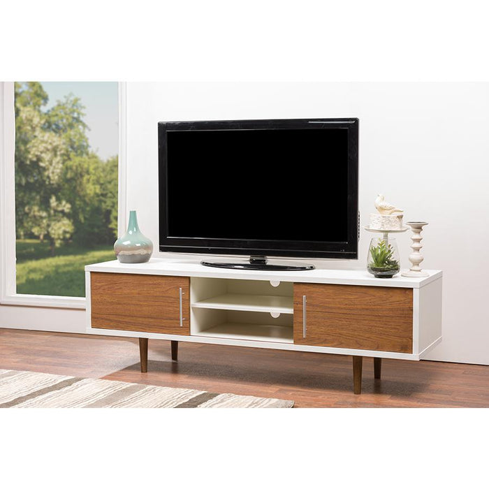 Baxton Studio Gemini Wood Contemporary TV Stand