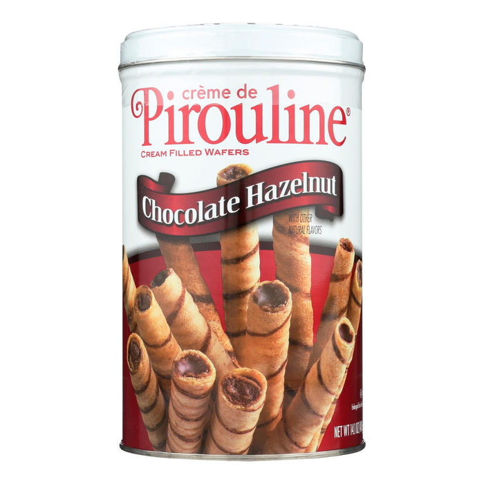 De Beukelaer - Creme De Pirouline Rolled Wafers - Chocolate Hazelnut - Case Of 6 - 14 Oz.