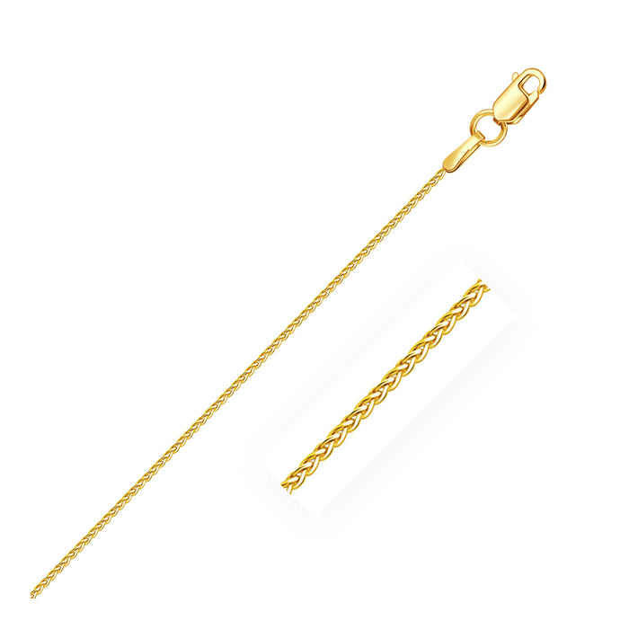 10k Yellow Gold Wheat Chain 1.0mm