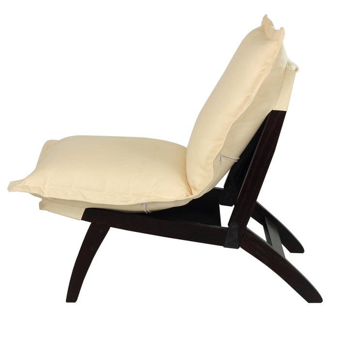 Casual Folding Lounger Chair-Espresso