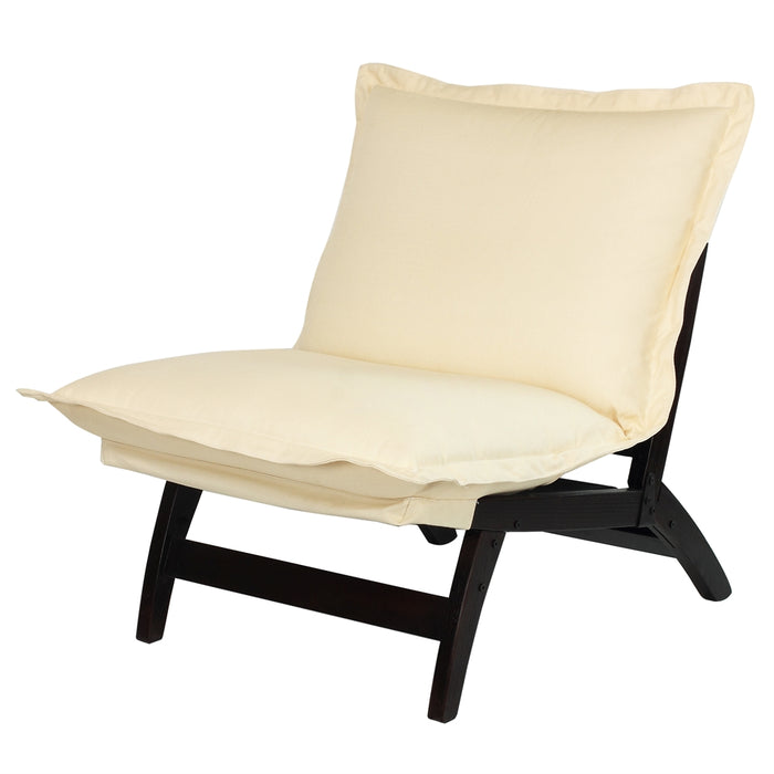 Casual Folding Lounger Chair-Espresso