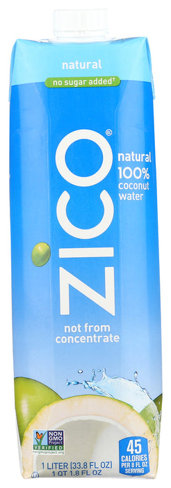 Original 100% pure water from hand-harvested Thai coconuts. ZICO 1L Natural is hydration, the way Mother Nature intended.
Our natural, premium coconut water contains 4 electrolytes and is a good source of potassium &ndash; just the hydration you need to help you achieve your personal best! ZICO 1L Original is gluten-free, lactose-free and dairy-free&mdash;making it one of the most delicious forms of hydration this side of the tropics.