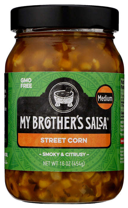 MY BROTHERS SALSA: Street Corn Medium Salsa, 16 oz