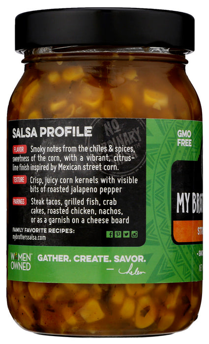 MY BROTHERS SALSA: Street Corn Medium Salsa, 16 oz