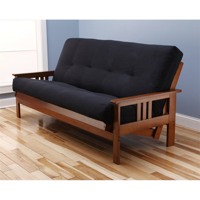 Monterey Frame-Barbados Finish-Suede Black Mattress