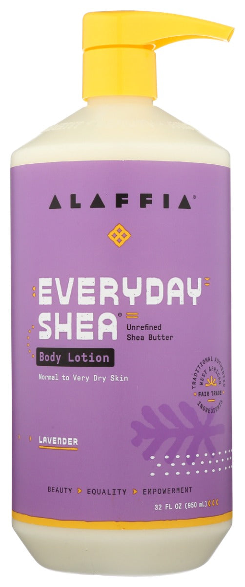 ALAFFIA: EveryDay Shea Body Lotion Lavender, 32 fo