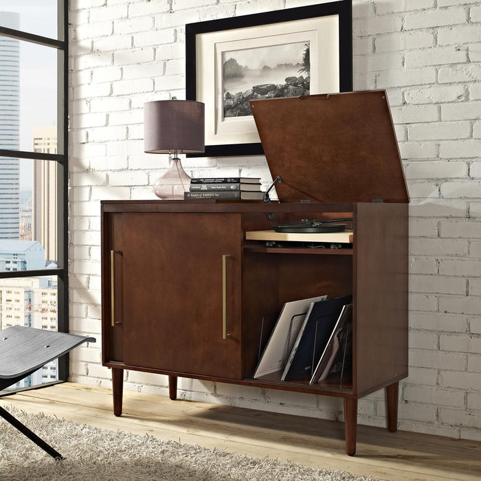 Everett Media Console Mahogany