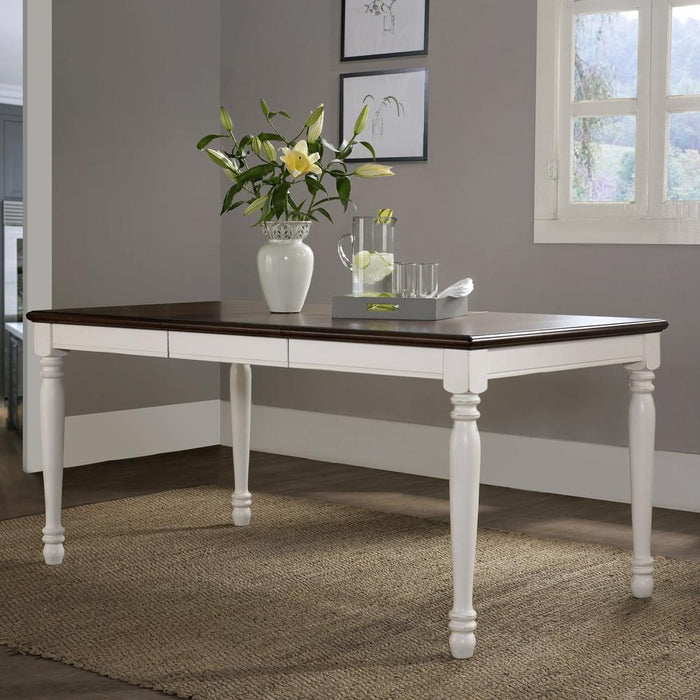 Shelby Dining Table Distressed White