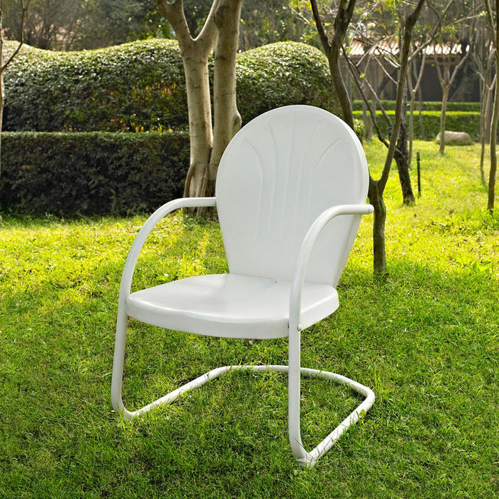 Griffith Outdoor Metal Armchair White Gloss