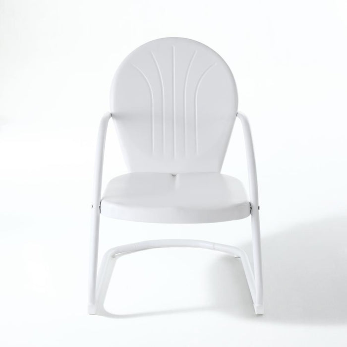 Griffith Outdoor Metal Armchair White Gloss