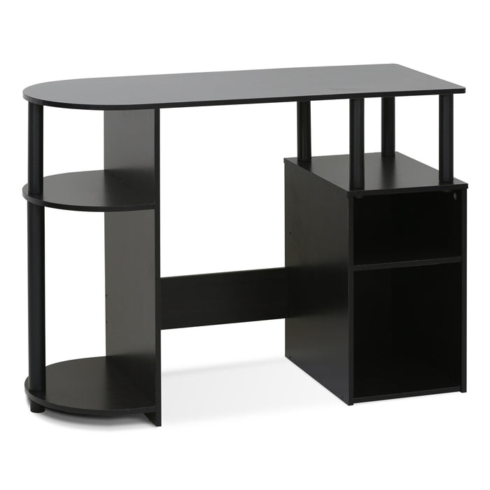 15111 JAYA Simplistic Computer Study Desk with Bin Drawers, Espresso