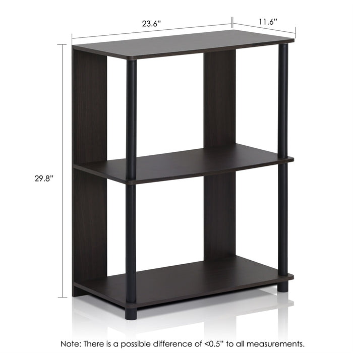 JAYA Simple Design Bookcase, Walnut,