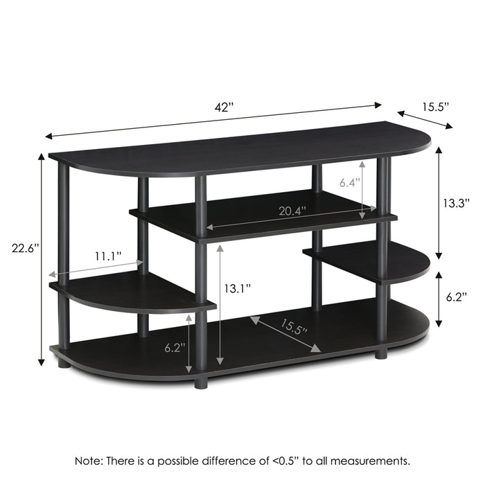 JAYA Simple Design Corner TV Stand,