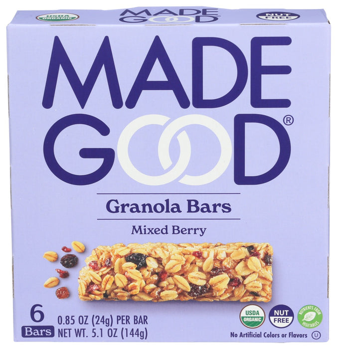 MADEGOOD: Mixed Berry Granola Bar, 5.10 oz