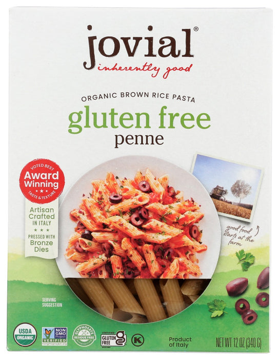 JOVIAL: Penne Rigate Gluten Free Pasta, 12 oz