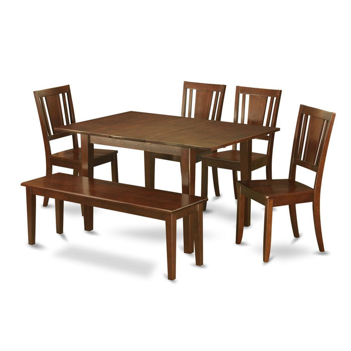 6  Pc  dinette  set-breakfast  nook  and  4  Chairs  for  Dining  room  and  Dining  Bench