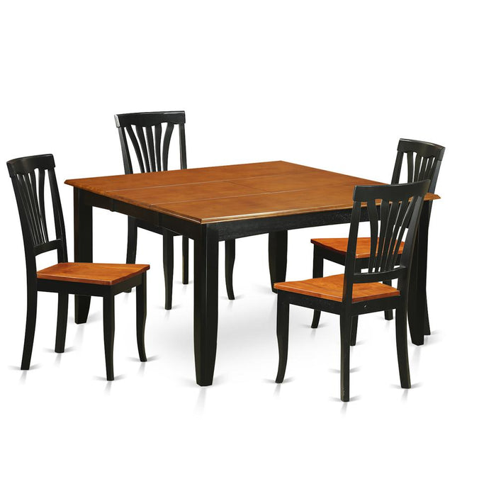 5PC  Dining  room  set-Dining  Table  and  4  Wooden  Dining  Chairs