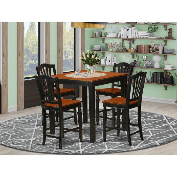 5  PC  counter  height  pub  set-pub  Table  and  4  bar  stools