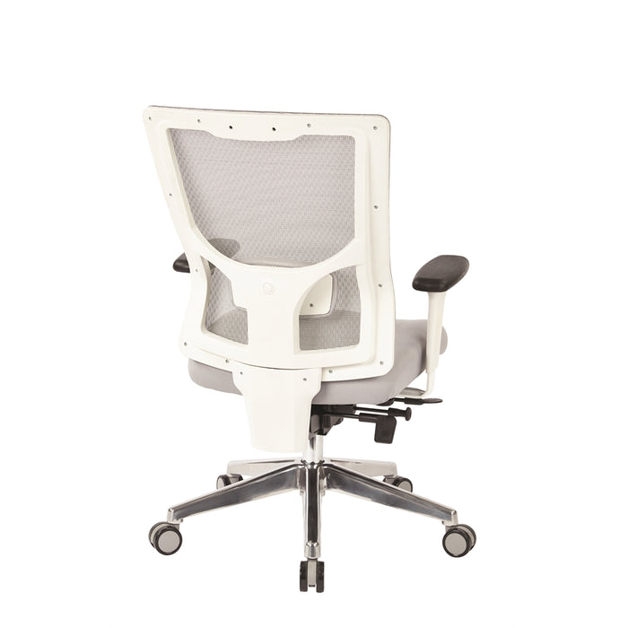 ProGrid® White Mesh Mid Back Chair