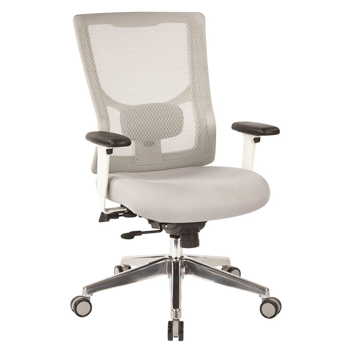 ProGrid® White Mesh Mid Back Chair