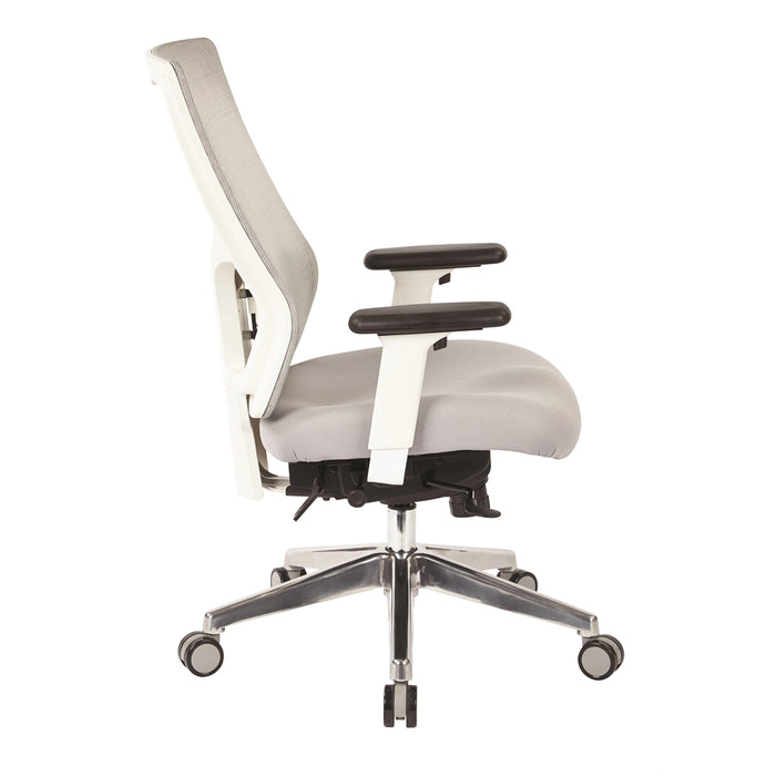 ProGrid® White Mesh Mid Back Chair