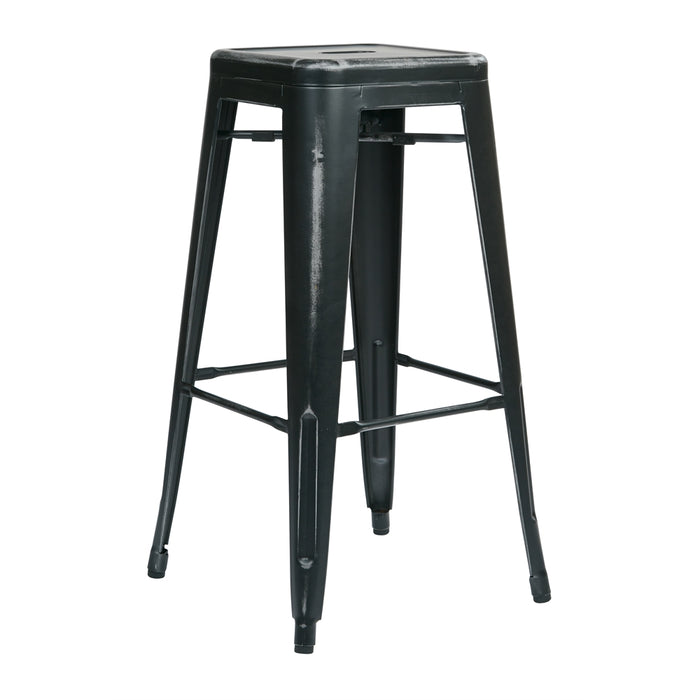 Bristow 30" Antique Metal Barstool