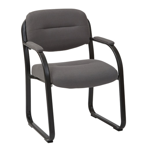 Deluxe Visitors Chair with Sled Base - No Brand For Less 