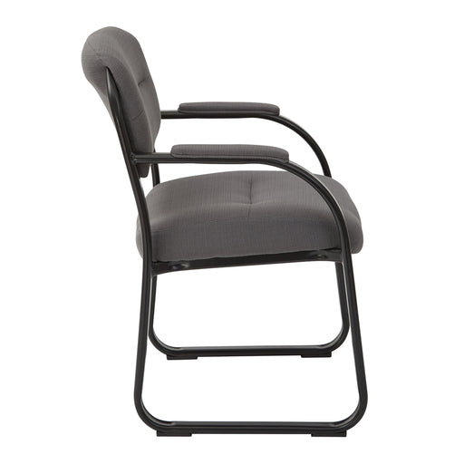 Deluxe Visitors Chair with Sled Base - No Brand For Less 