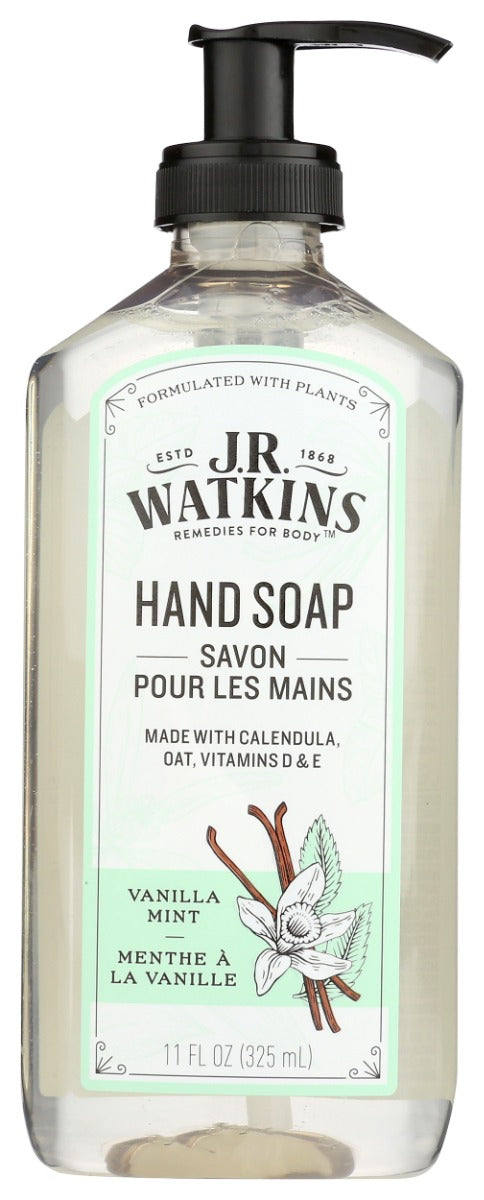 JR WATKINS: Soap Hand Gel Vanilla Mint, 11 FO