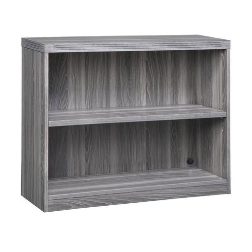 2 Shelf Bookcase (1 fixed shelf), Gray Steel - No Brand For Less 