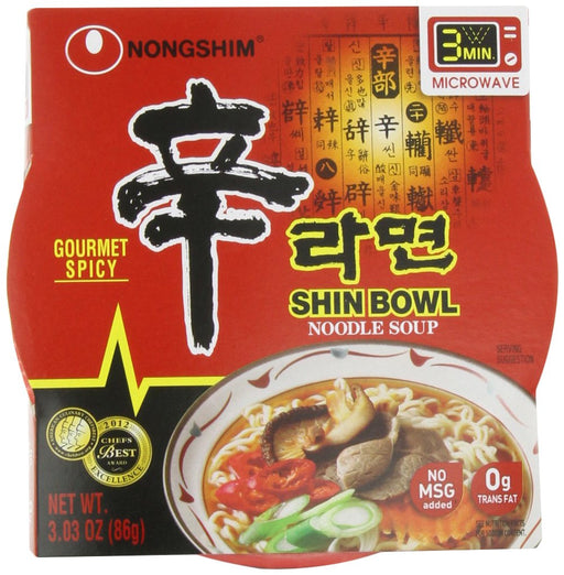 Nongshim Shinramyun Bowl Noodle is a perfect product that fits the taste of Koreans with its fantastic harmony of the taste of spicy red pepper and clear beef broth. With the red pepper, dried green onion, shiitake mushroom, and dried carrot processed by the freeze drying method, Shinramyun Bowl Noodle will give you the spicy and savory taste.