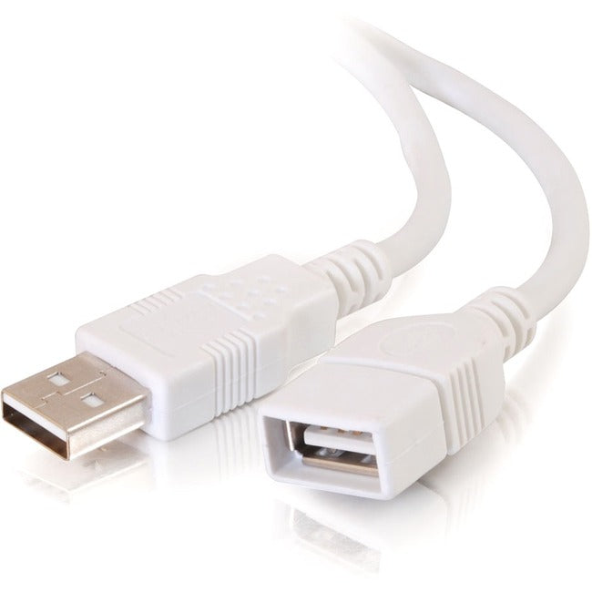 C2G 2m USB Extension Cable - USB 2.0 A to A White - M/F - 6ft