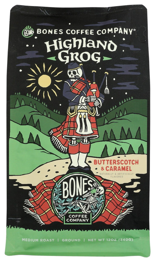 BONES COFFEE COMPANY: Coffee Grnd Highland Grog, 12 oz