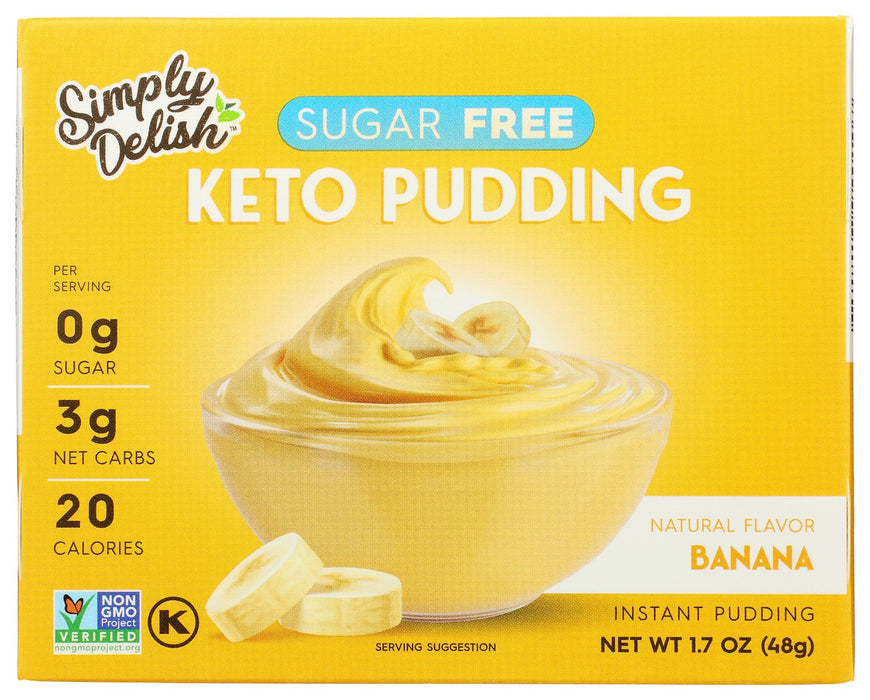 SIMPLY DELISH: Pudding Banana Instant Sf, 1.7 OZ