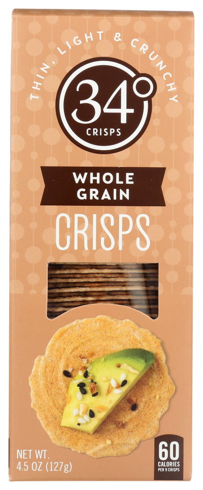 34 DEGREES: Whole Grain Crisps, 4.5 oz - No Brand For Less 