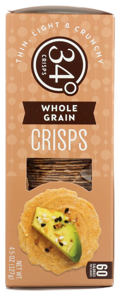 34 DEGREES: Whole Grain Crisps, 4.5 oz - No Brand For Less 