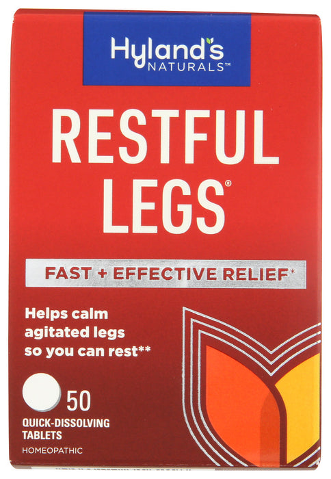 Description
Hyland's Restful Legs does not treat Restless Legs Syndrome. If you suspect that you have this condition, please consult a physician. 
It's that creepy-crawly feeling &ndash; isn't it? It's when your legs itch and you have this compulsion to move them especially while lying down, sleeping, or sitting still for long periods. During times like these, you can feel really isolated and frustrated. Hyland's Restful Legs relieves all these sensations.* There's no need to suffer anymore!