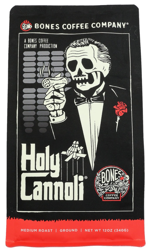 BONES COFFEE COMPANY: Coffee Grnd Holy Cannoli, 12 oz