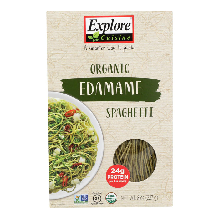 Explore Cuisine Organic Edamame Spaghetti - Edamame Spaghetti - Case Of 6 - 8 Oz.