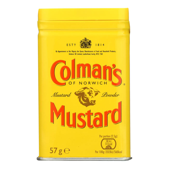 Colmans Dry Mustard Powder - 2 Oz - Case Of 12