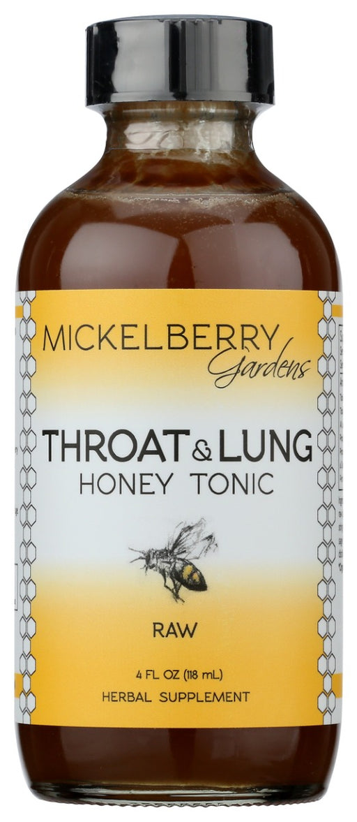 MICKELBERRY GARDENS: Tonic Throat Lung Honey, 4 fo