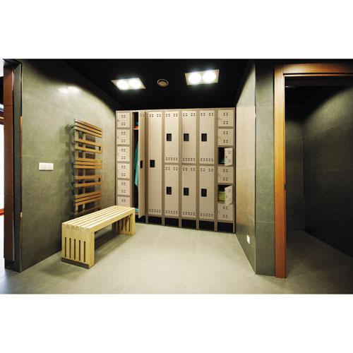 Single-Tier Locker, 12w x 18d x 78h, Two-Tone Tan