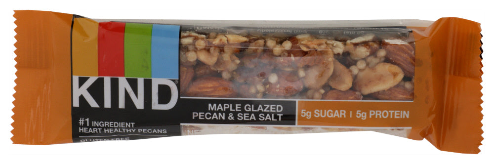 KIND: Nuts and Spices Maple Glazed Pecan and Sea Salt Bar, 1.4 oz