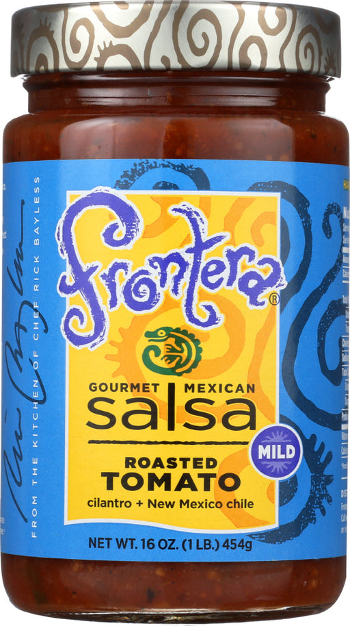 Made with sweet, roasted tomatoes and fresh cilantro laced with a touch of earthy-red New Mexico chile and sparkling orange. Great on tortilla chips, burgers, or mixed with cream cheese as a dip.