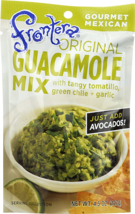 Original Guacamole Mix with tangy tomatillo, green chile and garlic
Make amazing guacamole at home with the fresh flavors of your favorite Mexican restaurants!