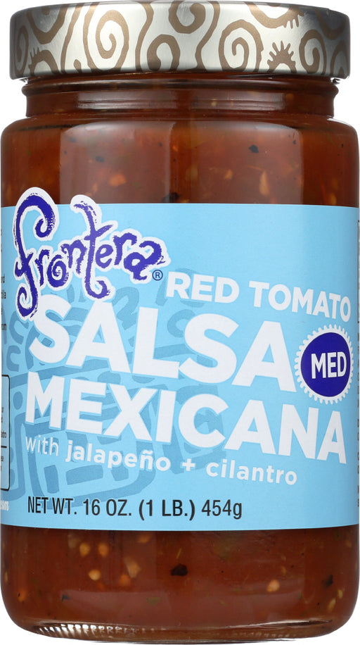 Description
Salsa Mexicana (Medium) with roasted garlic and jalape&ntilde;o
Bright jalape&ntilde;os and roasted garlic add dazzle to this medium-spicy blend of roasted tomatoes and cilantro. Served this salsa with tortilla chips, cut vegetables such as jicama and cucumber or over your favorite tacos. You can taste our dedication to small-batch salsa made from fresh ingredients.