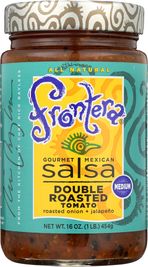 Description
Double Roasted Tomato Salsa with roasted onion and jalape&ntilde;o
I learned the beauty of fire-roasting from Mexico City street vendors. Rich, complex, thrilling&mdash;those are the classic flavors packed in this jar&hellip; sparked with a little jalape&ntilde;o. You can taste our dedication to small-batch salsa made from fresh ingredients.