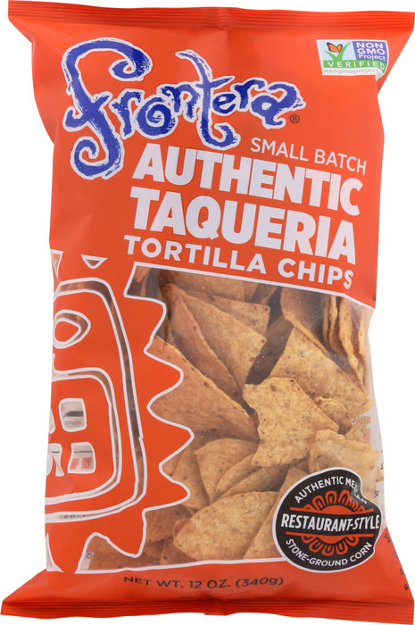 Made in small batches with non-GMO stone-ground corn, these thick, crunchy chips are the perfect scoop for your favorite Frontera Salsa, luxurious, fresh guacamole, or robust black beans.