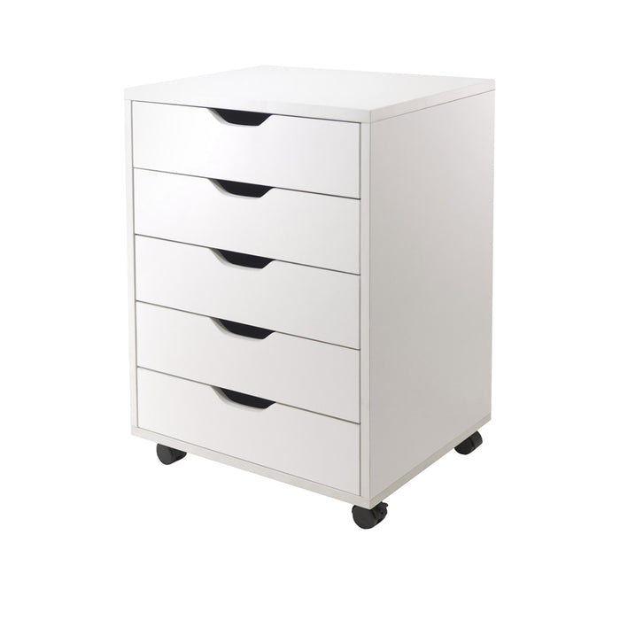 Halifax Cabinet for Closet / Office, 5 Drawers, White