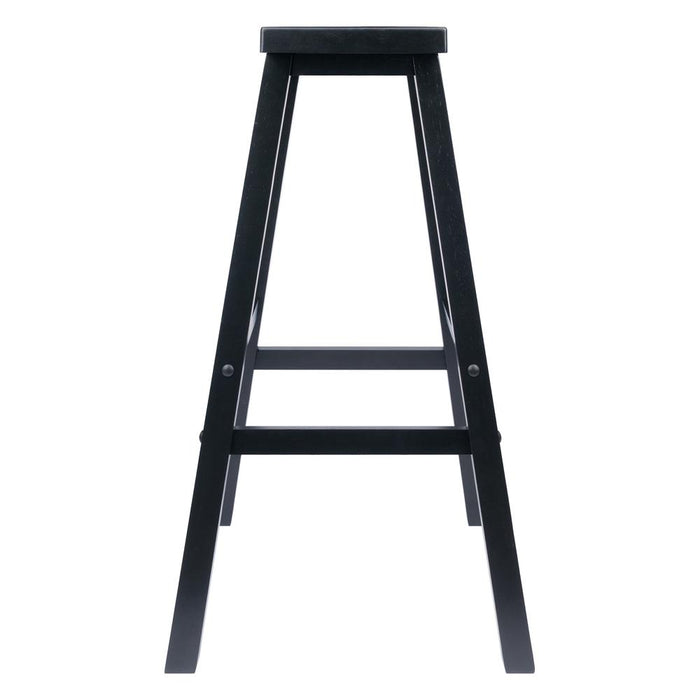 Satori 29" Saddle Seat Bar Stool Black